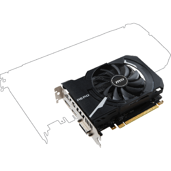 ვიდეო დაფა MSI Radeon RX 550 2GB DDR5 AERO ITX