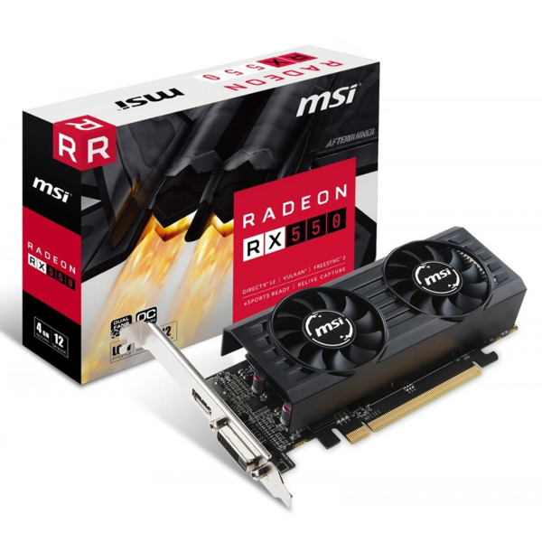 ვიდეო დაფა MSI Radeon RX 550 4GB DDR5 low profile OC