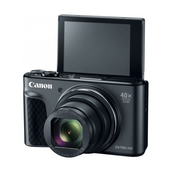 ციფრული ფოტოაპარატი CANON PowerShot SX730 HS 3'' LCD 20.3MP Digital Camera, CMOS, Integrated - In-Built Flash, Micro USB 2.0, SD, SDHC, SDXC, Black