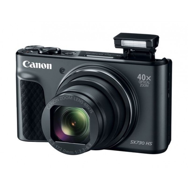 ციფრული ფოტოაპარატი CANON PowerShot SX730 HS 3'' LCD 20.3MP Digital Camera, CMOS, Integrated - In-Built Flash, Micro USB 2.0, SD, SDHC, SDXC, Black