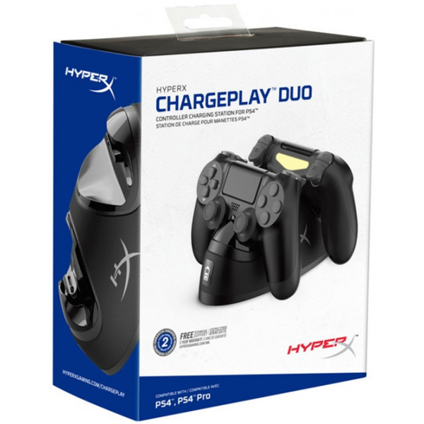 ჯოისტიკის დამტენი HyperX HX-CPDU-C ChargePlay Duo for Playstation Black