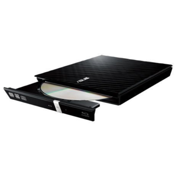 დისკის წამკითხველი ASUS SDRW-08D2S-U LITE DVD-R/RW USB2.0 EXT Ret Slim Black