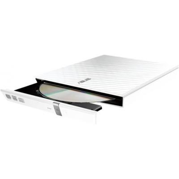 დისკის წამკითხველი ASUS SDRW-08D2S-U LITE DVD-R/RW USB2.0 EXT Ret Slim White