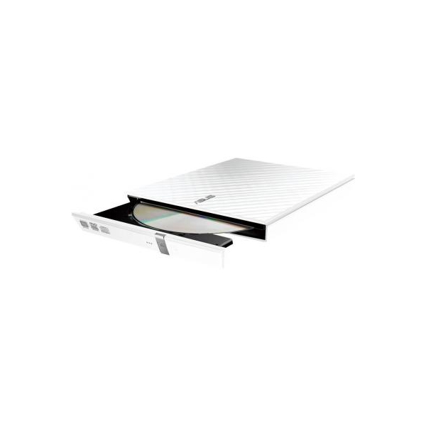 დისკის წამკითხველი ASUS SDRW-08D2S-U LITE DVD-R/RW USB2.0 EXT Ret Slim White