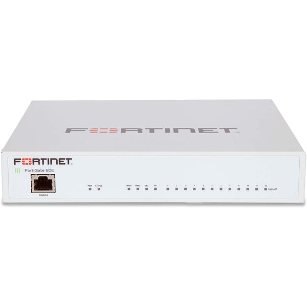 სვიჩი Fortinet FG-80E, 1GE x DMZ, 1GE x HA, 12GE x switch ports