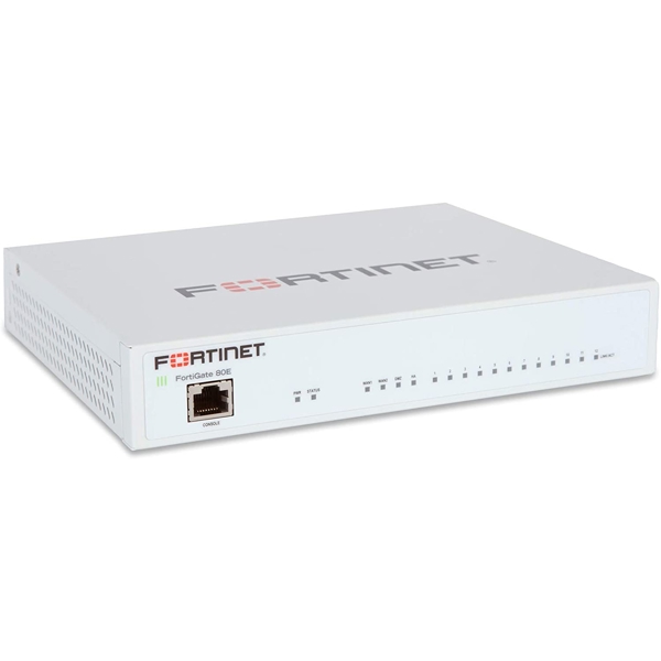 სვიჩი Fortinet FG-80E, 1GE x DMZ, 1GE x HA, 12GE x switch ports