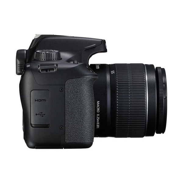 ფოტოაპარატი Canon EOS 4000D 18-55 18MP APS-C 2,7″ LCD Screen 1080P Full-HD EOS Movie Black