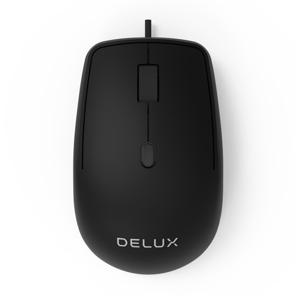 მაუსი DELUX M330BU Wired Optical mouse