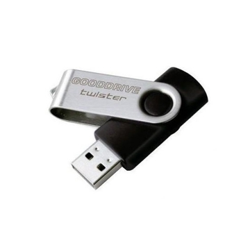 USB ფლეშ მეხსიერება Goodram  32GB TWISTER BLACK USB 2.0 PD32GH2GRTSKR9