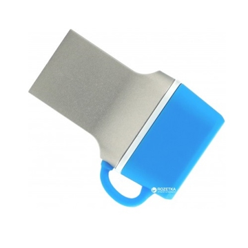 USB ფლეშ მეხსიერება GOODRAM 64GB USB 3.0 DUALDRIVE C WITH BLUE CAP