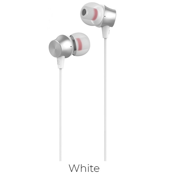 ყურსასმენები HOCO M51 Proper sound universal earphones with mic White