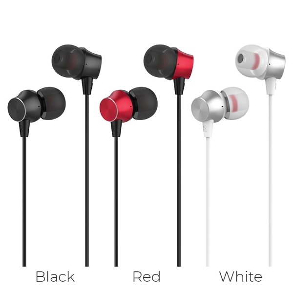 ყურსასმენები HOCO M51 Proper sound universal earphones with mic Black