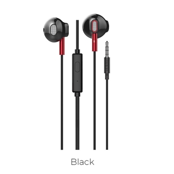 ყუსასმენი HOCO M57 Sky sound universal earphones with mic Black