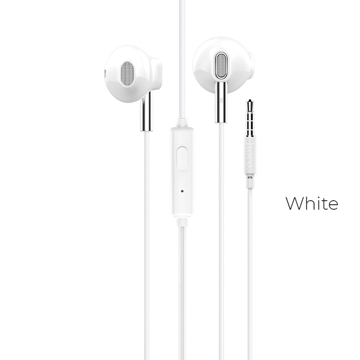 ყუსასმენი HOCO M57 Sky sound universal earphones with mic White