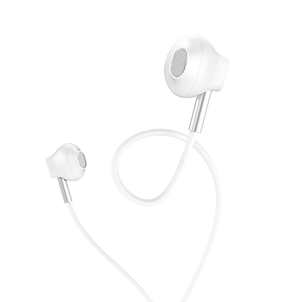 ყუსასმენი HOCO M57 Sky sound universal earphones with mic White