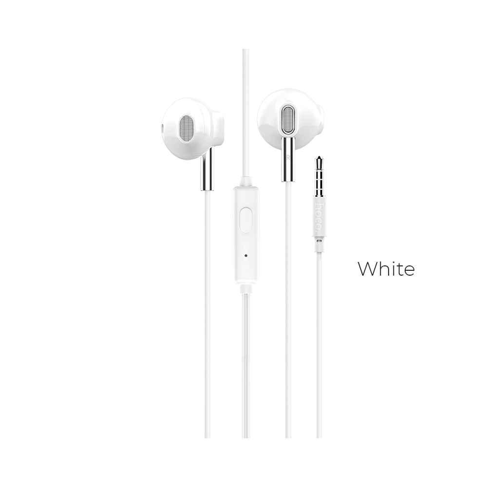 ყუსასმენი HOCO M57 Sky sound universal earphones with mic White