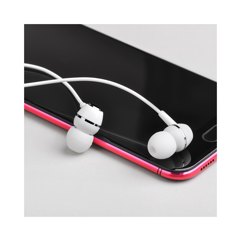 ყურსასმენი BOROFONE BM36 Acura Universal earphones with mic white
