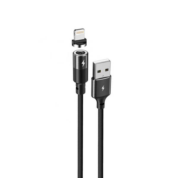 USB მაგნიტური კაბელი REMAX Zigie Series Magnet Connection Data Cable RC-102i Black