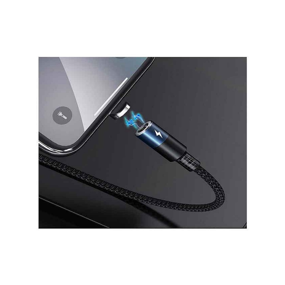 USB მაგნიტური კაბელი REMAX Zigie Series Magnet Connection Data Cable RC-102i Black