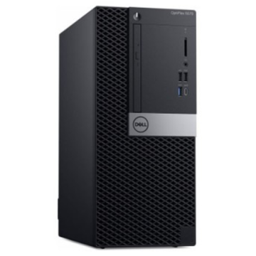 პერსონალური კომპიუტერი Dell Optiplex 5070 MT Intel i7-9700 16GB, 1TB+256GB, SSD Ubuntu Black