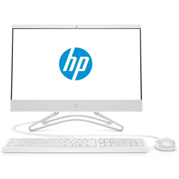 All in One კომპიუტერი HP 200 G3 AIO 21.5" FHD, Pentium J5005, 4GB, 128GB, SSD, noODD, WiFi, DOS, Snow White