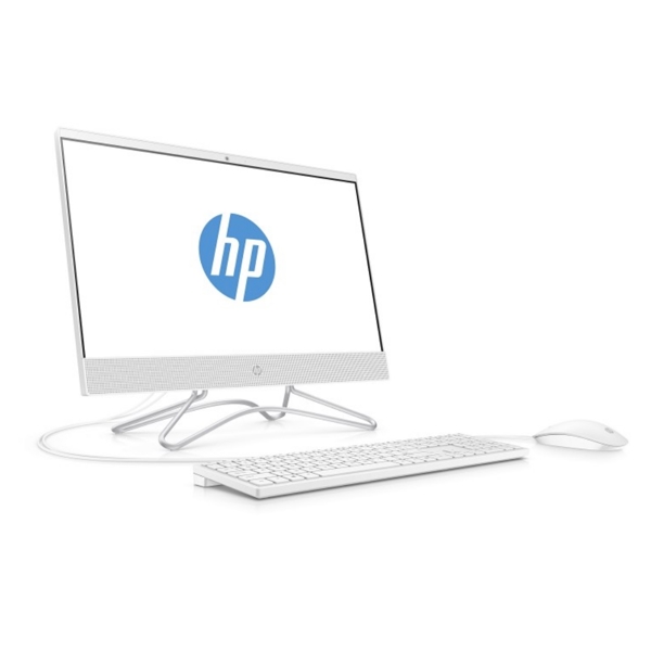 All in One კომპიუტერი HP 200 G3 AIO 21.5" FHD, Pentium J5005, 4GB, 128GB, SSD, noODD, WiFi, DOS, Snow White