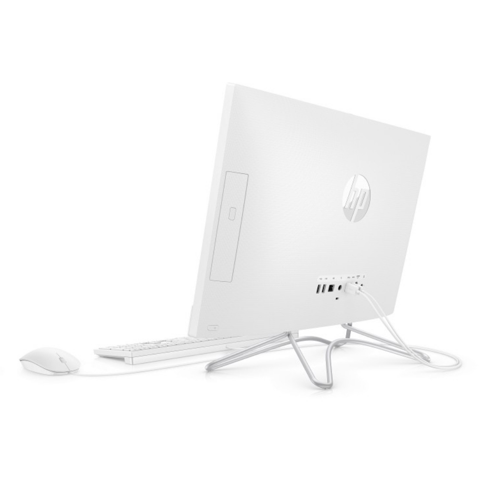 All in One კომპიუტერი HP 200 G3 AIO 21.5" FHD, Pentium J5005, 4GB, 128GB, SSD, noODD, WiFi, DOS, Snow White
