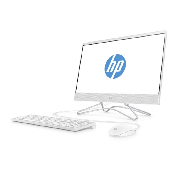 All in One კომპიუტერი HP 200 G3 AIO 21.5" FHD, Pentium J5005, 4GB, 128GB, SSD, noODD, WiFi, DOS, Snow White