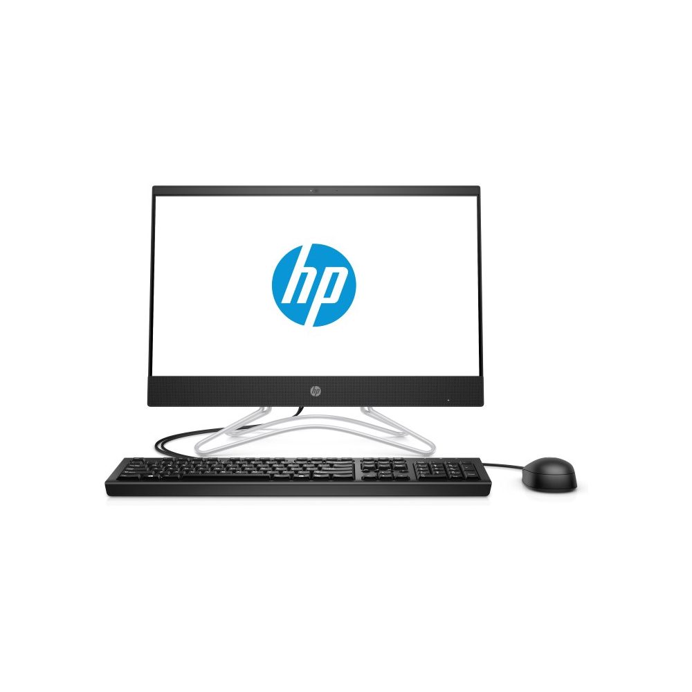 All in One კომპიუტერი HP 200 G3 AIO 21.5" FHD, Pentium J5005, 4GB, 128GB SSD, WiFi, DOS, Jet Black