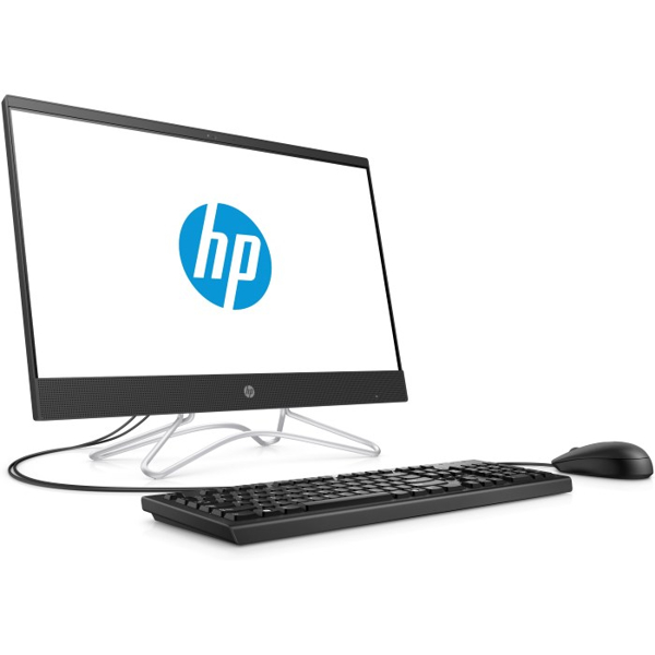 All in One კომპიუტერი HP 200 G3 AIO 21.5" FHD, Pentium J5005, 4GB, 128GB SSD, WiFi, DOS, Jet Black