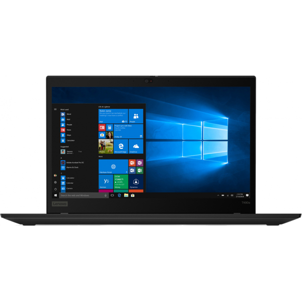 ნოუთბუქი Lenovo Thinkpad T490S 14" FHD IPS I5-8265U, 8GB, 256GB SSD, Integrated Graphics, No ODD, W10 Pro Black