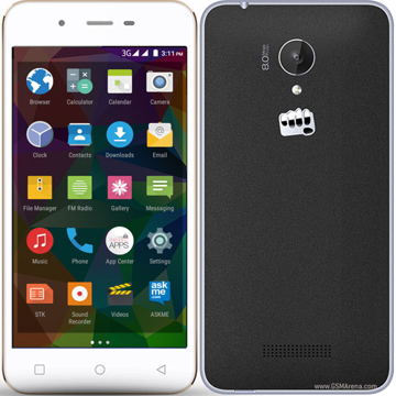 მობილური ტელეფონი Micromax Canvas Spark Q380 Grey/Gold