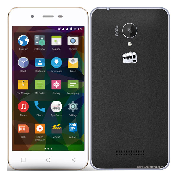 მობილური ტელეფონი Micromax Canvas Spark Q380 Grey/Gold