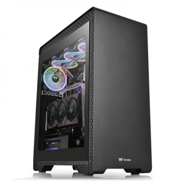 ქეისი Thermaltake TT Premium S500 TG Win, SPCC, Tempered Glass, Standard Fan Black