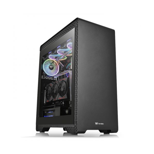 ქეისი Thermaltake TT Premium S500 TG Win, SPCC, Tempered Glass, Standard Fan Black