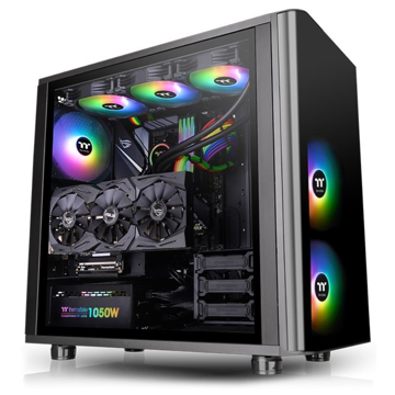 ქეისი Thermaltake View 31 TG ARGB, Win, SGCC, 3 x 140mm Addressable RGB Fans Black