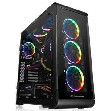 ქეისი Thermaltake View 32 TG RGB Win, SGCC, Riing RGB 120mm Fan*3 Black