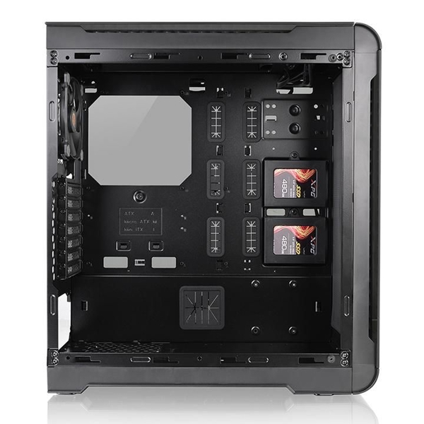 ქეისი Thermaltake View 32 TG RGB Win, SGCC, Riing RGB 120mm Fan*3 Black