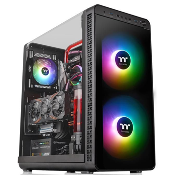 ქეისი Thermaltake View 37 RGB, Win, SGCC, 5V 200mm RGB, 5V 120mm RGB, MB Sync Black