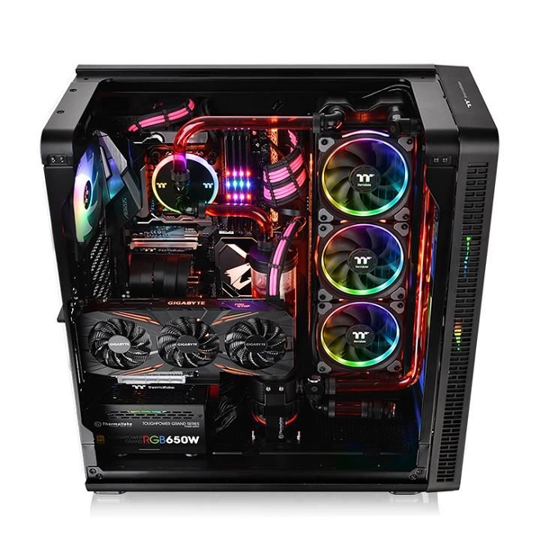 ქეისი Thermaltake View 37 RGB, Win, SGCC, 5V 200mm RGB, 5V 120mm RGB, MB Sync Black