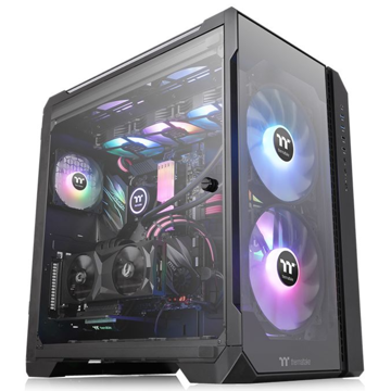 Thermaltake View 51 TG ARGB, Win, SPCC, Tempered Glass 3 Black