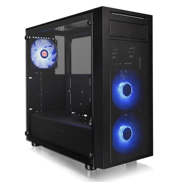 ქეისი Thermaltake Versa J22 TG RGB, Win, SPCC, Tempered Glass*1 Black