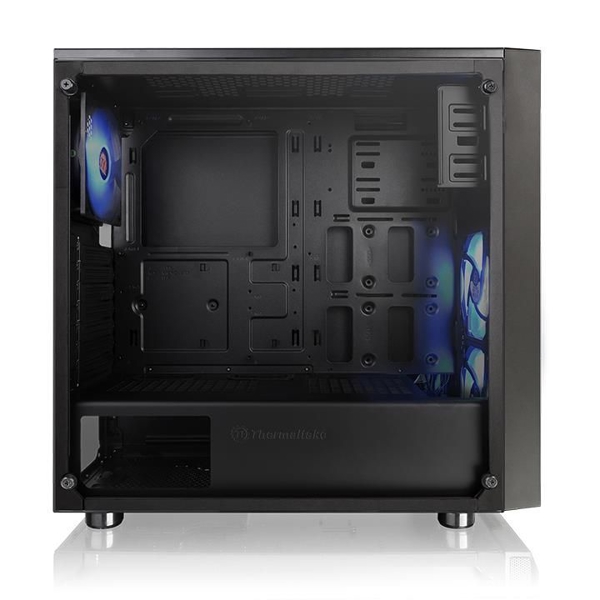 ქეისი Thermaltake Versa J22 TG RGB, Win, SPCC, Tempered Glass*1 Black