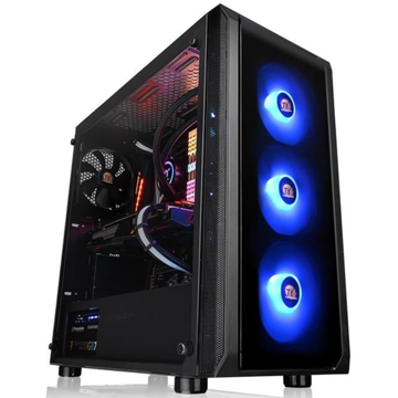 ქეისი Thermaltake Versa J23 TG, Win, SPCC, Tempered Glass*1, Standard Fan Black