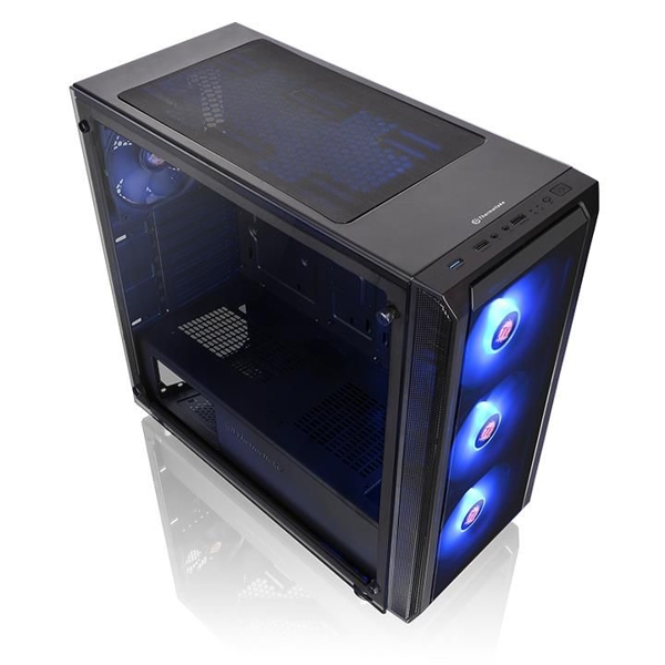 ქეისი Thermaltake Versa J23 TG, Win, SPCC, Tempered Glass*1, Standard Fan Black