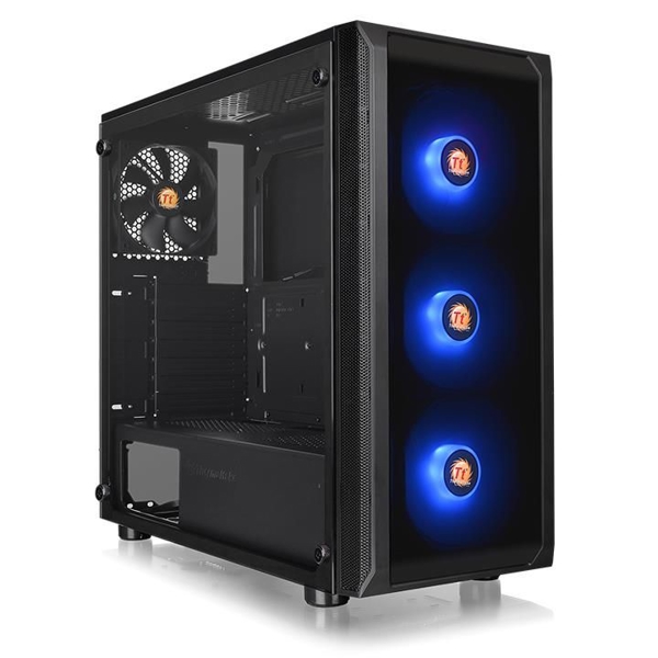 ქეისი Thermaltake Versa J23 TG, Win, SPCC, Tempered Glass*1, Standard Fan Black