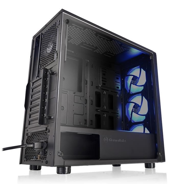 ქეისი Thermaltake Versa J23 TG, Win, SPCC, Tempered Glass*1, Standard Fan Black