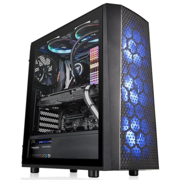 ქეისი Thermaltake Versa J24 TG RGB, Win, SPCC, Tempered Glass*1 Black