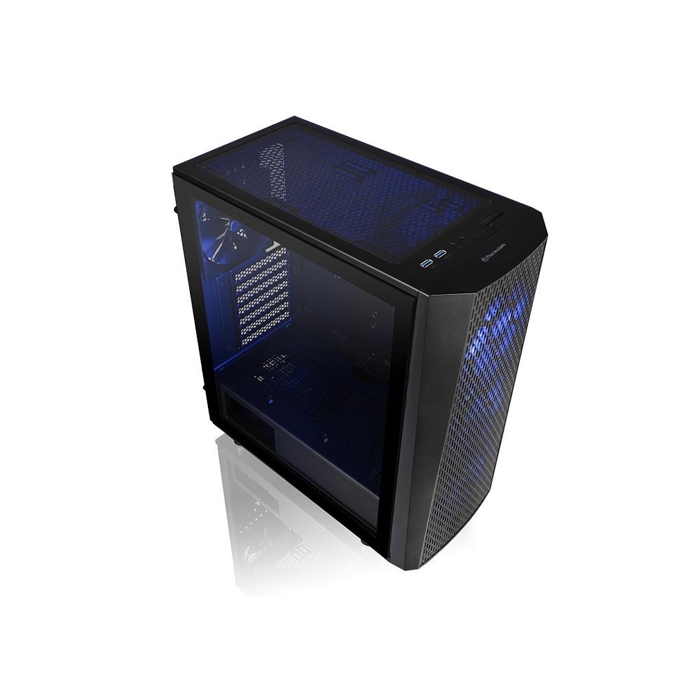 ქეისი Thermaltake Versa J24 TG RGB, Win, SPCC, Tempered Glass*1 Black