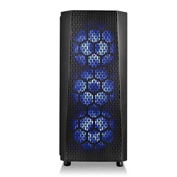 ქეისი Thermaltake Versa J24 TG RGB, Win, SPCC, Tempered Glass*1 Black